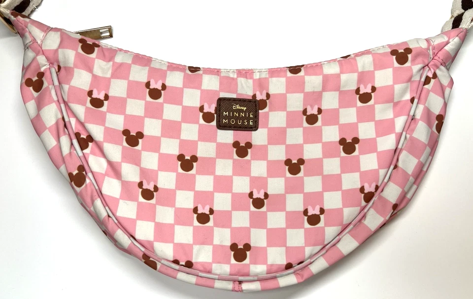 Disney Minnie & Mickey Mouse Bioworld Media Luna Bandolera Monedero y Monedero Foto 3 de 4