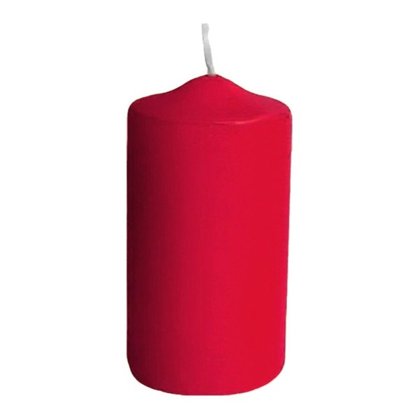 Stumpenkerzen Ø 40 X 80 Mm 10 Stunden Brenndauer Rot-image