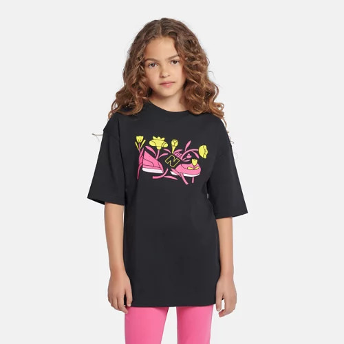 New Balance Kids' CDL Floral Shoe Graphic T-Shirt