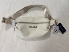 Nautica Bone Belt Bag Fanny Pack for Men Zip Closure Crossbody Strap