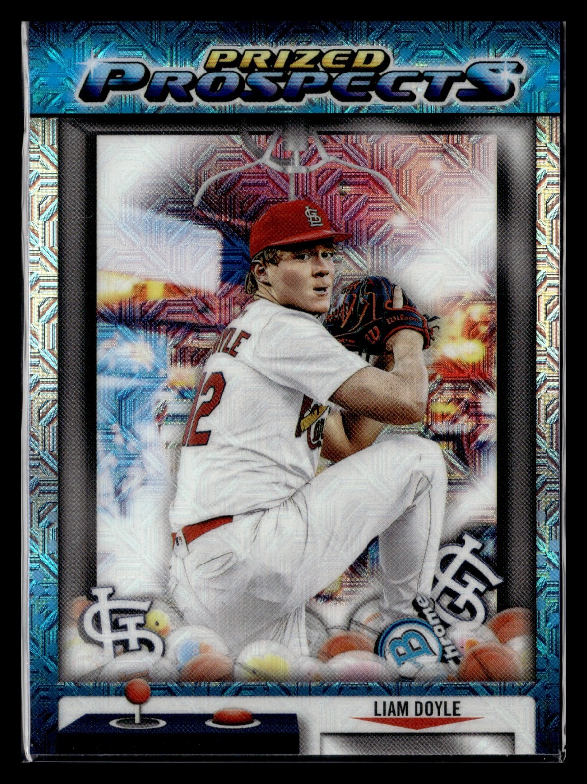 Liam Doyle 2025 Bowman Chrome #PP-4 Prized Prospects St Louis Cardinals A6