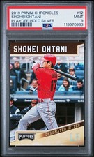 👑 2019 PANINI CHRONICLES PLAYOFF HOLO SILVER #12 SHOHEI OHTANI #/25 💎 PSA-RARE