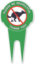 - No Dog Poop Signs for Yard 12 X 6.5 Aluminum Dog Poop Signs for Lawn with