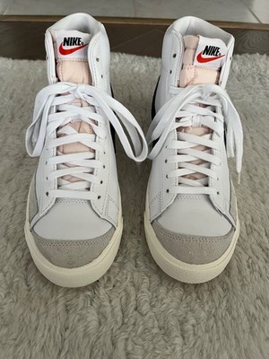 Nike Blazer Mid  77 sneakers, women s size 9.5, men s size 8, black and white 