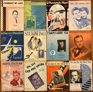 22 1920s/30s BANDLEADERS sheet music BERNIE Nelson WHITEMAN Rines SANDERS Batch1