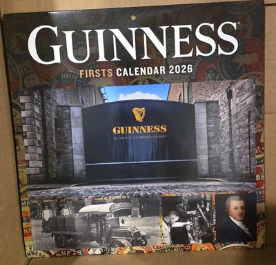 2026 Wall Calendar Guinness Irish Celtic Pub Beer stout brewery brewer Ireland