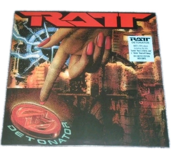 RATT Detonator Vinyl LP (Red / Limited Edition) New & Sealed Free Delivery /B1