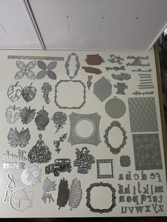Lot 3 Mixed foil plates sets Frames Leaves Flowers Alphabet Shapes
