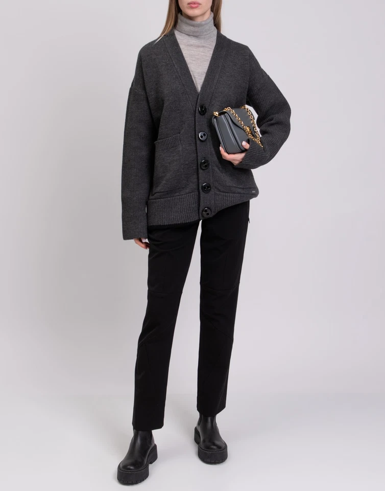 RRP €1325 DSQUARED2 Oversized Cardigan Size XS Wool Blend Heavyweight V-Neck - Image 2 of 4