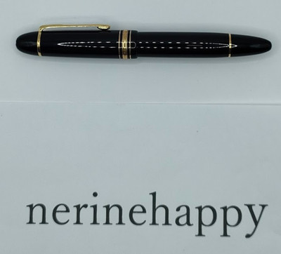 筆記具 montblanc meisterstuck no 149 14K Montblanc Meisterstuck 149 Black Gold 14K 585 Fountain Pen F Nib