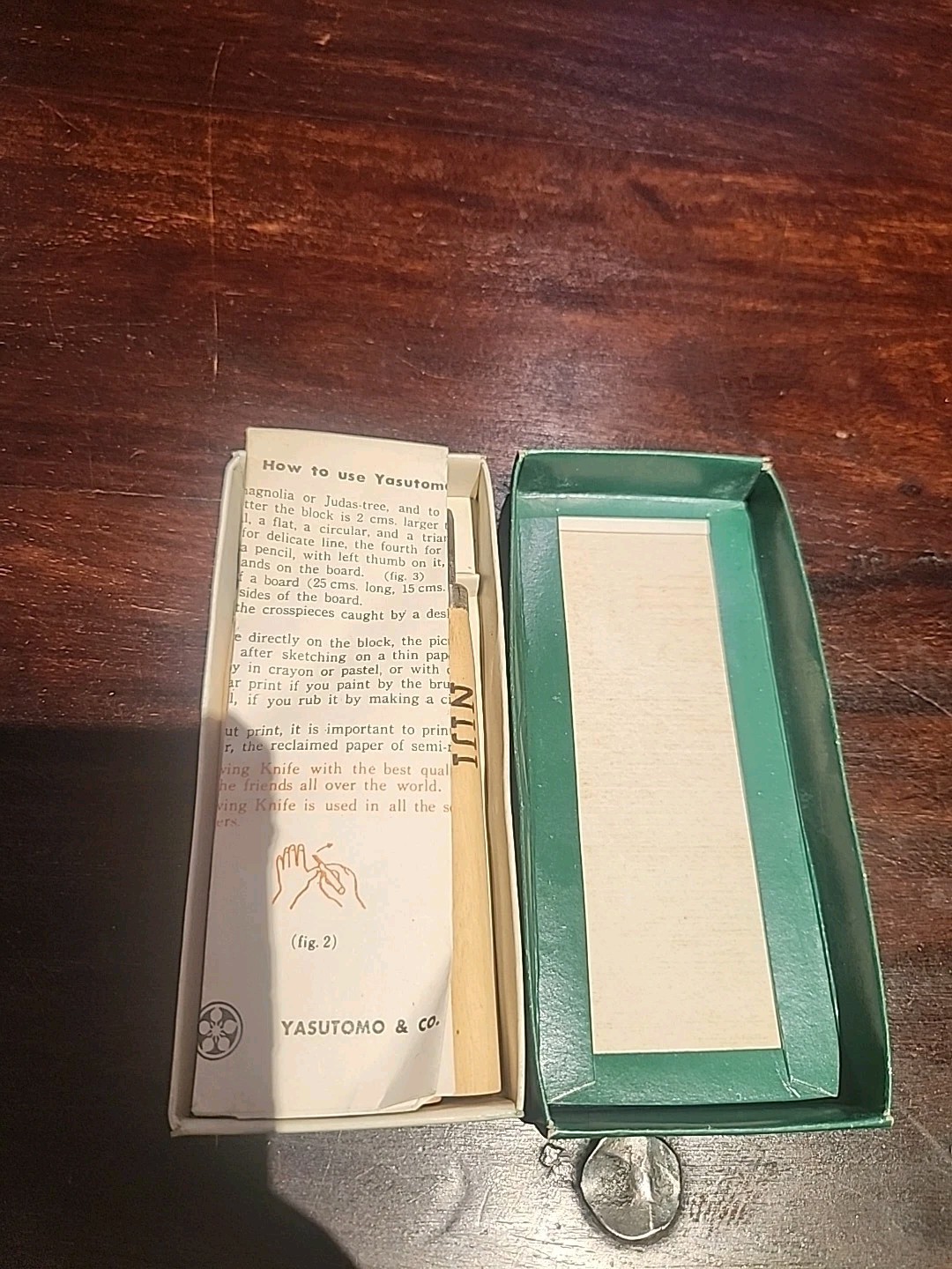 Vintage Yasutomo Niji Wood Carving Knives Set of 5 wood working whittling stone