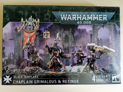 Warhammer 40k - Black Templars - Chaplain Grimaldus & Retinue - (55-44) - OVP