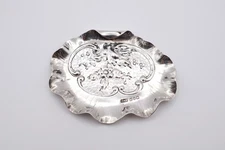 Lovely Antique Victorian Solid Silver Trinket Dish Hallmarked Birmingham 1876