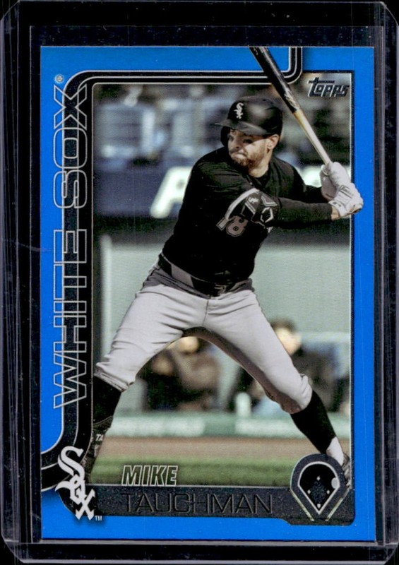 2025 Topps Update Mike Tauchman Blue Rainbow Foil #/150 White Sox