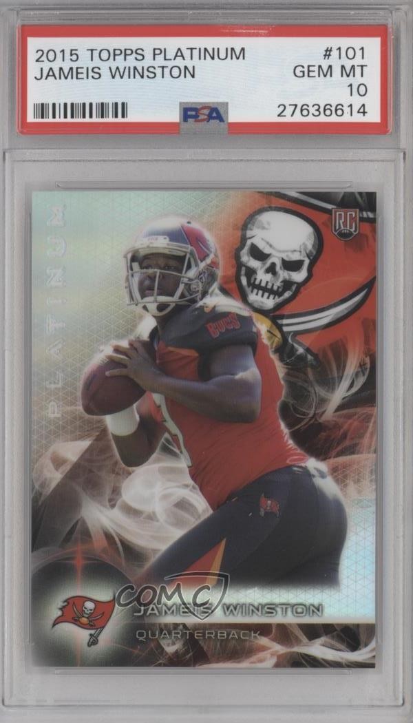 2015 Topps Platinum Rookies Jameis Winston #101 PSA 10 GEM MT Rookie RC 0a1