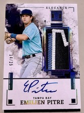 Panini Impeccable Elegance Emilien Pitre Auto Patch Holo Silver /25 Rays 2025