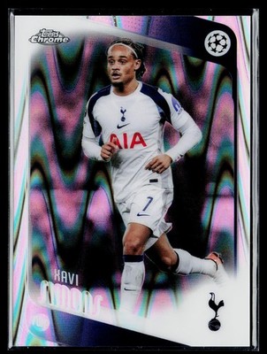 Xavi Simons 2025-26 Topps Chrome UCC Raywave Refractor #85 Tottenham Hotspur