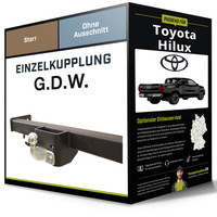 Starre AnhäNgerkupplung für Toyota Hilux 05.2015-Jetzt Typ N1 G.D.W. NEU