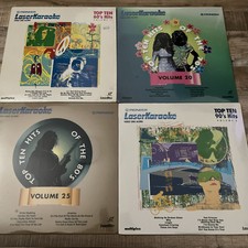 Pioneer Laser Karaoke Video Sing A Long Discs Lot of 4 New 60's 70's 80's 90's