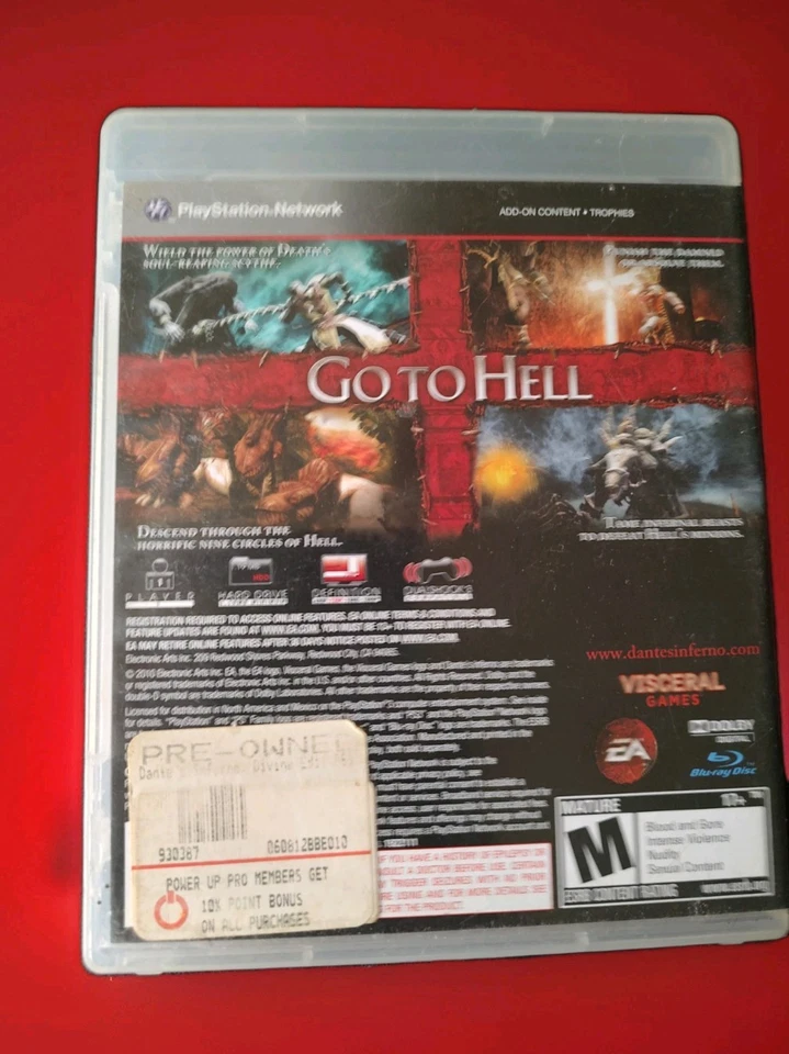 Dante's Inferno Divine Edition - PS3 - SOLO ESTUCHE Y MANUAL; SIN DISCO Foto 2 de 4