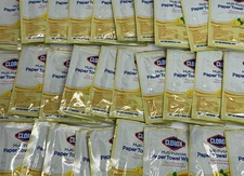 Clorox Multi-purpos paper towel Lemon Wipes Travel size 30 individually packaged