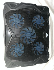PC Cooler PC-B5 Laptop Cooling Pad 5-Fan Adjustable Stand for 17in Black/Blue