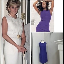 Gianni Versace FW 1996 Runway  Dress In Purple ASO  Diana Princess of Wales