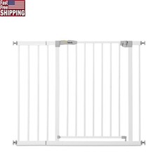 Safety Gate Stairway Hallway Baby Extension Locking Mechanism W/ Safety Catch