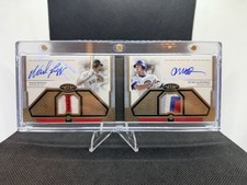 WADE BOGGS RYNE SANDBERG 2024 Topps Tier One Dual Patch Auto 7/10 Booklet #DARBS