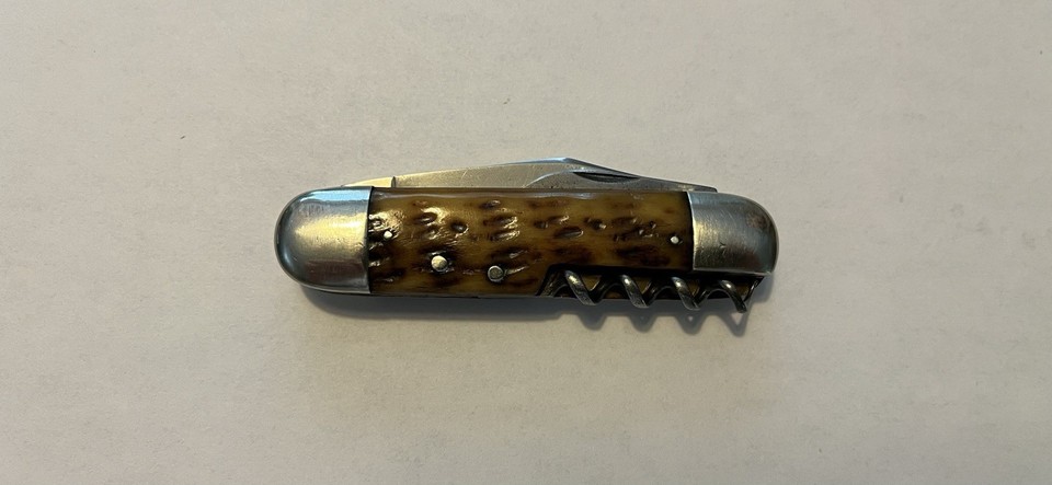 A genuine 1900–1928 Hibbard Spencer Bartlett & Co. six-blade pocket knife — over a century old, from a legendary Chicago hardware dynasty, an absolute collector's trophy.