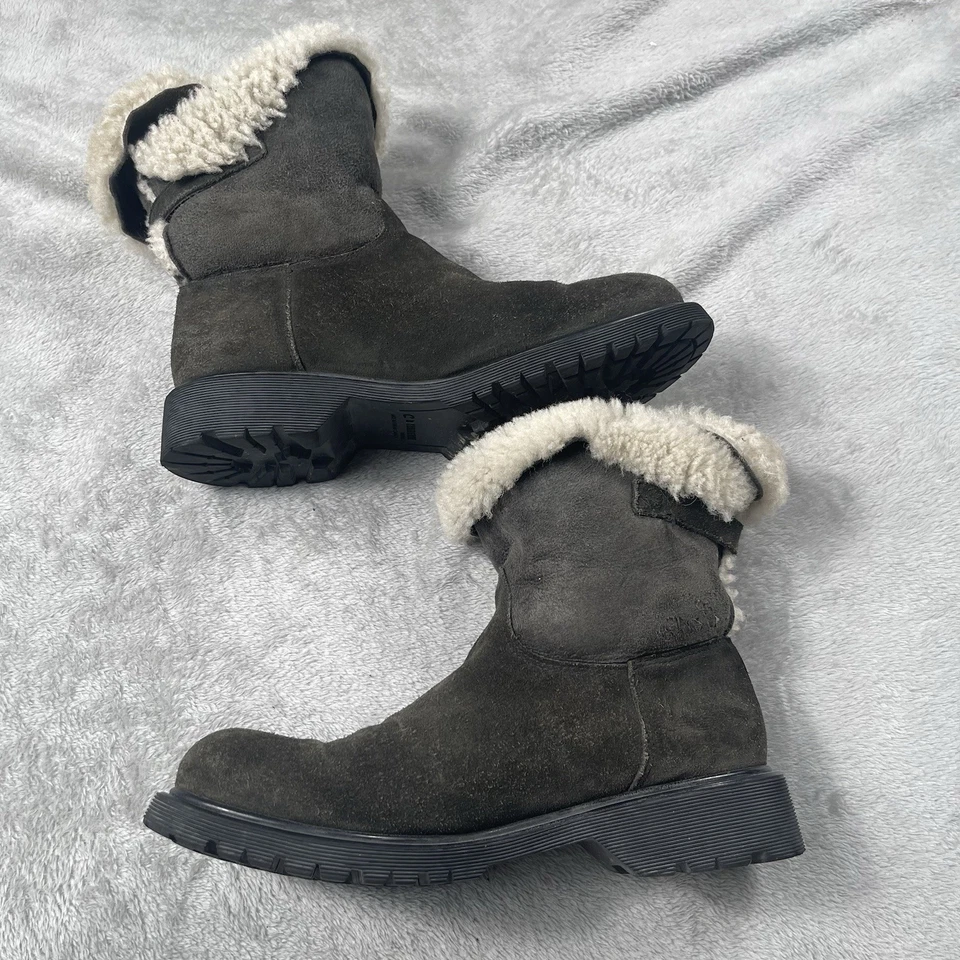 Botas de piel de oveja La Canadienne para mujer 8,5 gamuza verde invierno nieve Foto 2 de 4