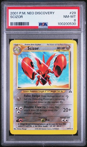 Scizor (Unlimited) graded PSA 8 for sale on eBay