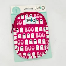 Swig Life Faboolous Pink Ghost Mega Mug Tumbler Accessory Pouch Halloween NEW