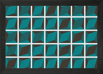 Geometrisches Muster gerahmtes Wandbild Poster Leinwanddruck Bild