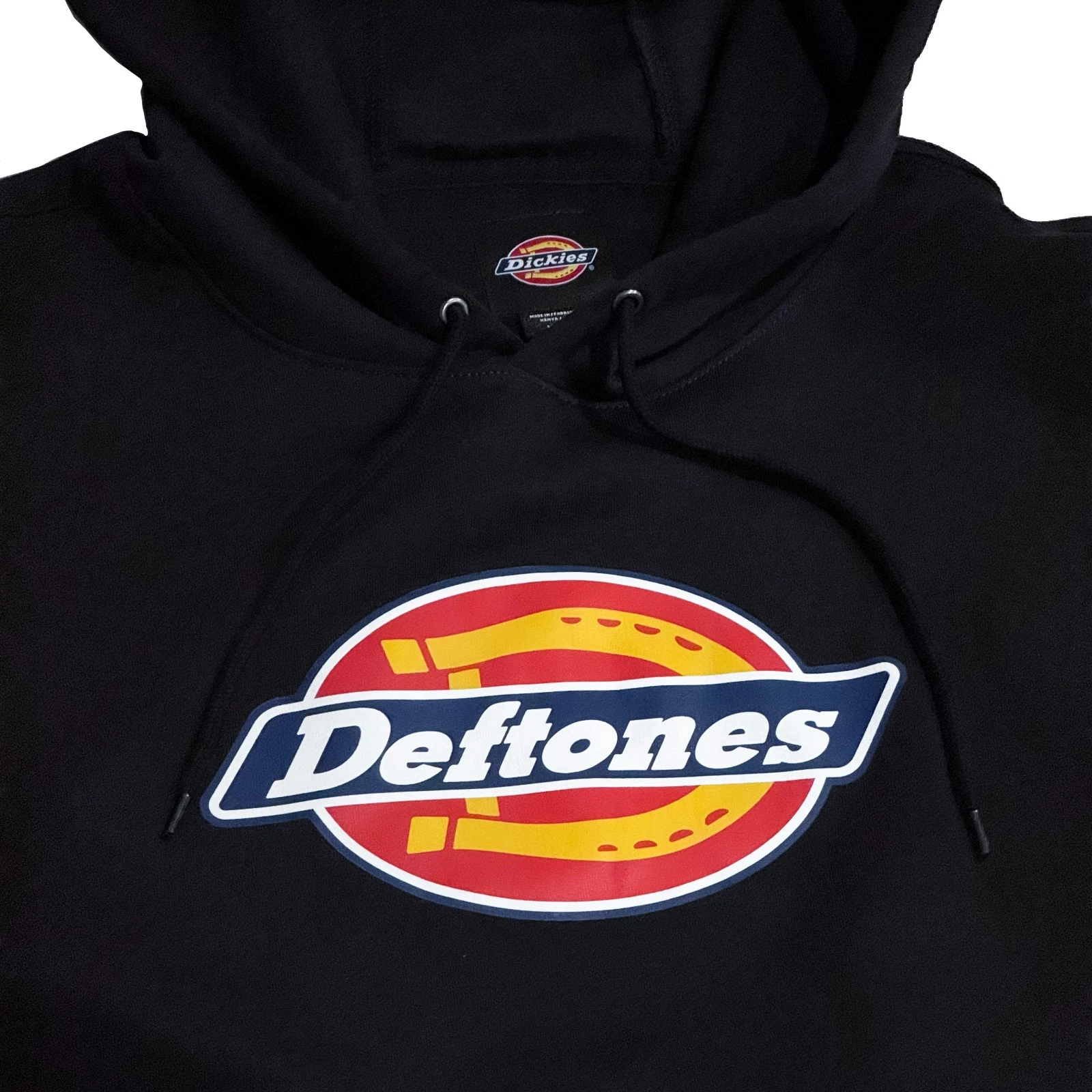 Deftones X Dickies Black Hoodie Pullover Fleece NEW Reprint Sweater