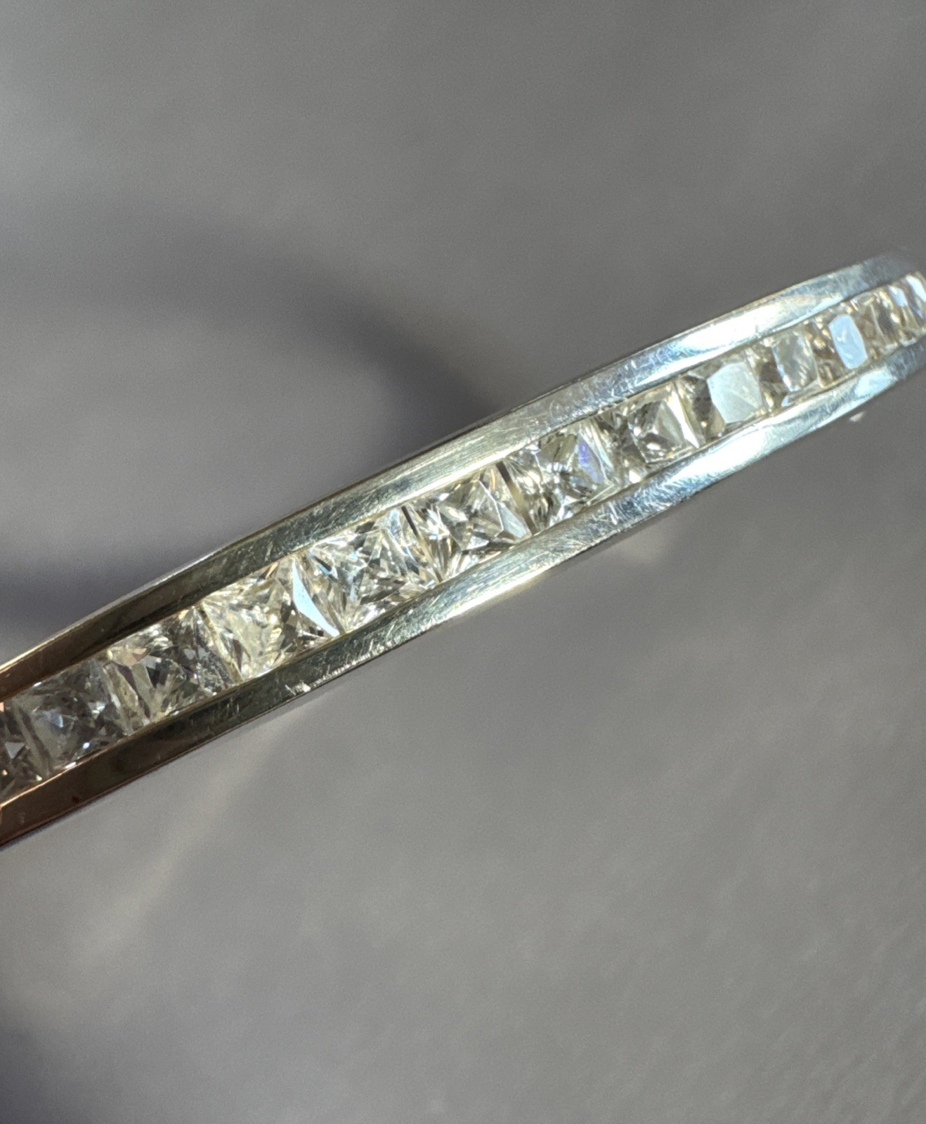 Sterling Silver 925 Hinged Bangle Simple Design S… - image 3