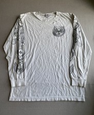 Vintage Y2K 2007 Harley Davidson white longsleeve tattoo biker shirt size L