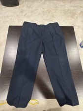 Vintage Polo Golf Ralph Lauren Crest Pants 40x30 Men  s Navy Pleated 90s Chinos