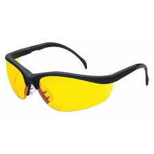 Mcr Safety Kd114af Klondike Kd1 , Safety Glasses, Anti-Scratch, Amber Lens,