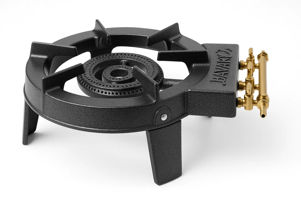 Hockerkocher Profi Wokbrenner Gasbrenner Gusseisen Gaskocher Camping Outdoor TOP - Bild 2 von 4