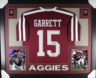 MYLES GARRETT Signed/Autographed Custom Jersey in 35x43 Frame Beckett/BAS