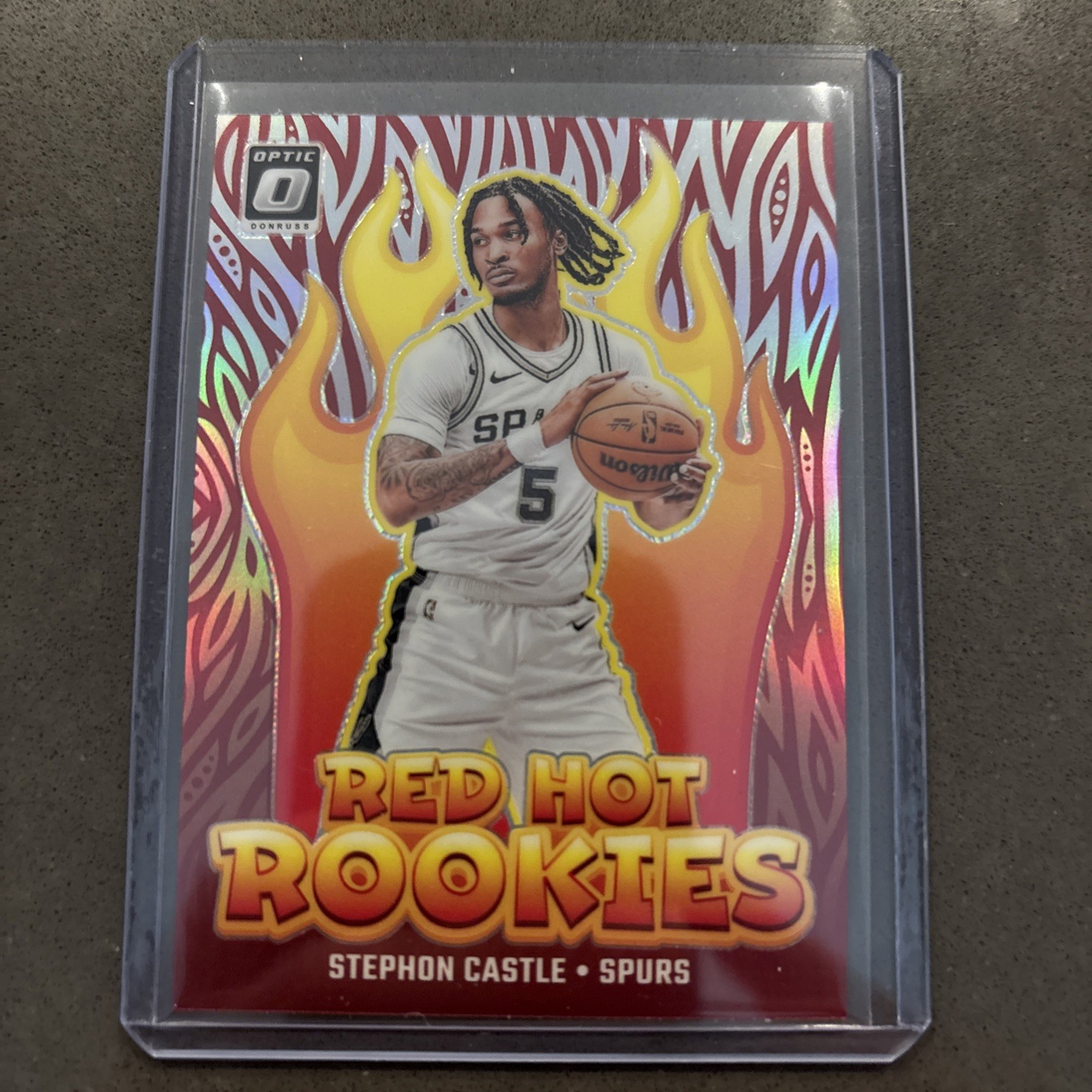 2024-25 Panini Donruss Optic Red Hot Rookies Silver Holo Stephon Castle #13