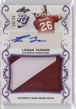2018 Leaf Perfect Game National Showcase 23/25 Logan Tanner Patch Auto 4z8