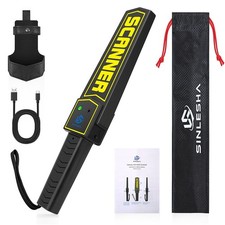SINLESHA Handheld Metal Detector Wand Rechargeable, High-Sensitivity Security...