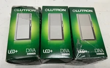 3PK LUTRON GRAY DIVA DIMMER LED+ 150W SINGLE POLE/3 WAY