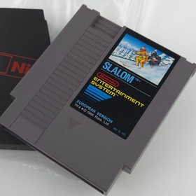 Nintendo NES Spiel: Slalom - Bienengr&auml;ber OVP cib komplett (PAL EEC)