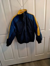 Columbia Puffer Jacket Youth Sz 18/20 XL Blue Yellow XB4017 Winter