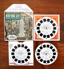VIEW-MASTER NEW YORK CITY, MANHATTAN SCENES SAWYERS S6 A653 3 REEL SET