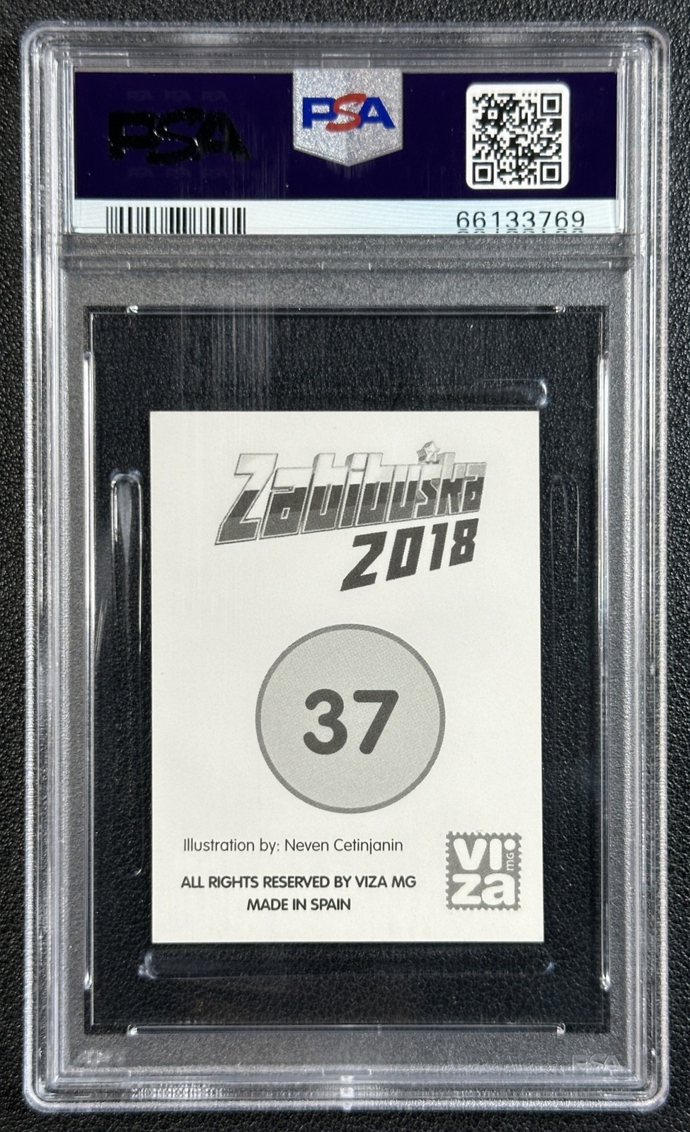 CRISTIANO RONALDO PSA 8 2018 VIZA MG ZABIBUSKA RUSIJA #37 WORLD CUP STICKER GOLD view 2