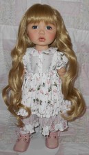 Bell LAUREN Doll Wig SIZE 11/12 DARK BLONDE VERY LONG Hair  Bangs VERY NICE